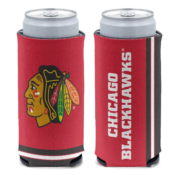 Wholesale-Chicago Blackhawks PRIMARY 12 oz Slim Can Cooler