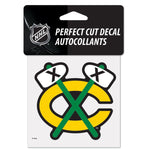 Wholesale-Chicago Blackhawks Perfect Cut Color Decal 4" x 4"