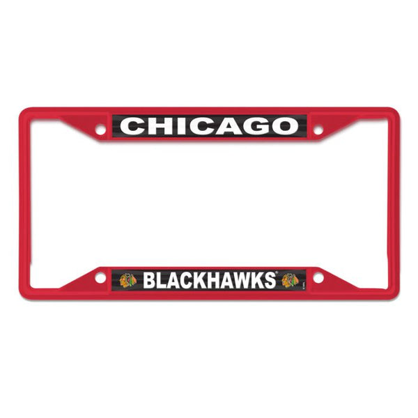 Wholesale-Chicago Blackhawks RED Lic Plt Frame S/S