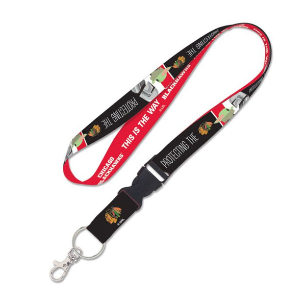 Wholesale-Chicago Blackhawks / Star Wars Mandalorian Lanyard w/detachable buckle 1"