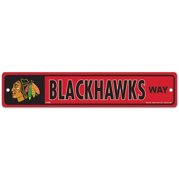 Wholesale-Chicago Blackhawks Street / Zone Sign 3.75" x 19"