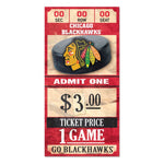 Wholesale-Chicago Blackhawks Wood Sign 6x12 3/8" thick