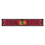 Wholesale-Chicago Blackhawks Wood Sign 6"x36" 3/8" thick