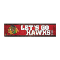 Wholesale-Chicago Blackhawks Wooden Magnet 1.5" X 6"