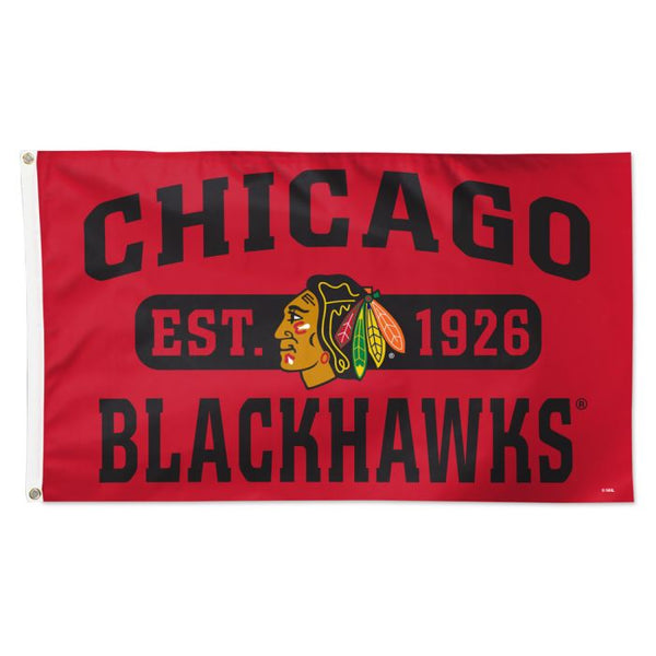 Wholesale-Chicago Blackhawks established Flag - Deluxe 3' X 5'