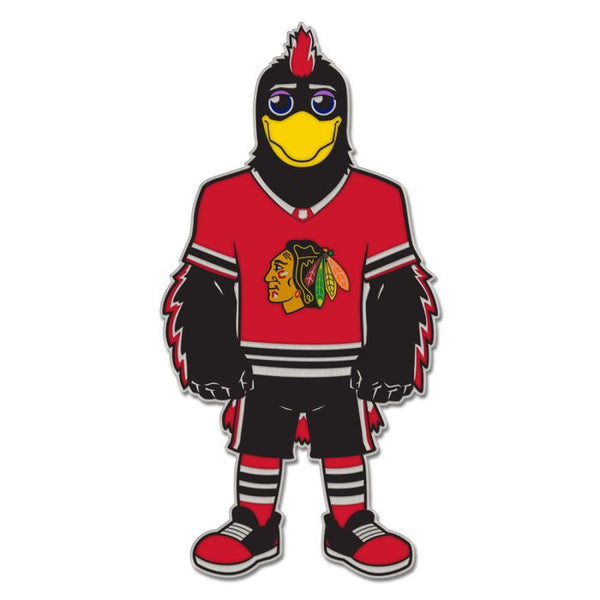 Wholesale-Chicago Blackhawks mascot Collector Enamel Pin Jewelry Card