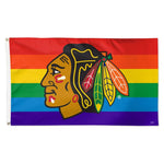 Wholesale-Chicago Blackhawks pride Flag - Deluxe 3' X 5'