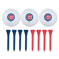 Wholesale-Chicago Cubs 3 Golf Balls w/Tees