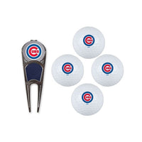 Wholesale-Chicago Cubs 4 Ball Gift Set w/Divot Tool, Marker