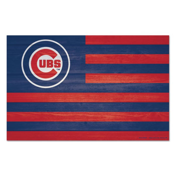 Wholesale-Chicago Cubs Americana Wood Sign 11" x 17" 1/4" thick