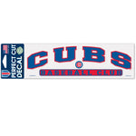 Wholesale-Chicago Cubs Arched Perfect Cut Decals 3" x 10"