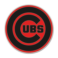 Wholesale-Chicago Cubs Black / Orange Collector Enamel Pin Jewelry Card