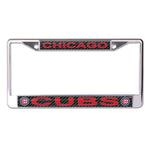 Wholesale-Chicago Cubs CARBON Lic Plt Frame S/L Printed