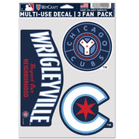 Wholesale-Chicago Cubs CITY Multi Use 3 Fan Pack
