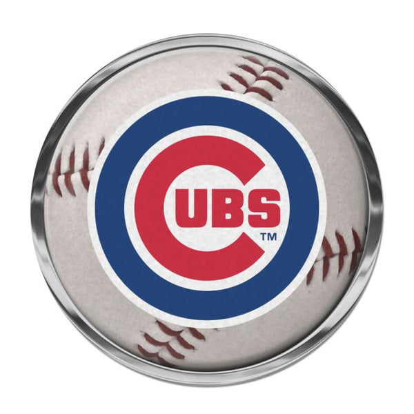 Wholesale-Chicago Cubs Chrome Metal Domed Emblem