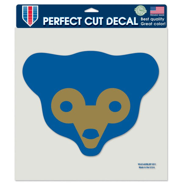 Wholesale-Chicago Cubs / Cooperstown Bear Perfect Cut Color Decal 8" x 8"