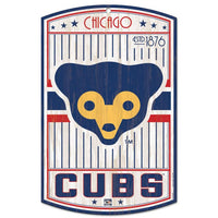 Wholesale-Chicago Cubs Cooperstown Wood Sign 11" x 17" 1/4" thick