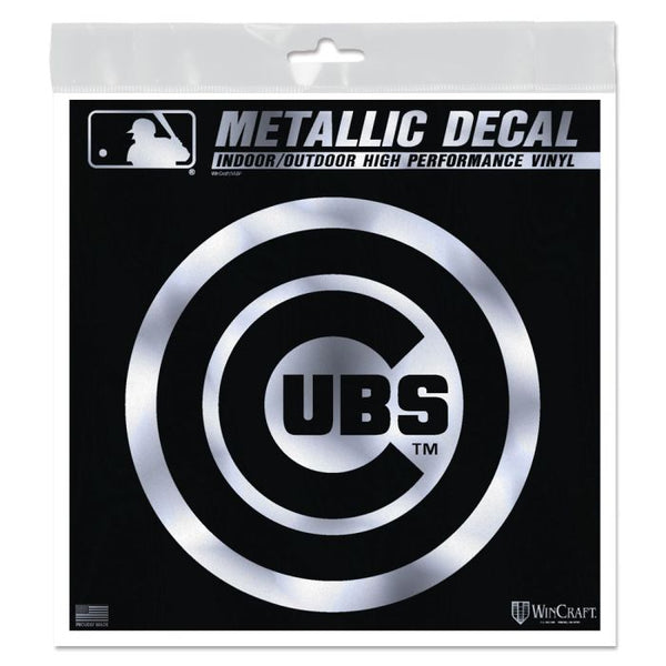 Wholesale-Chicago Cubs Decal Metallic 6" x 6"