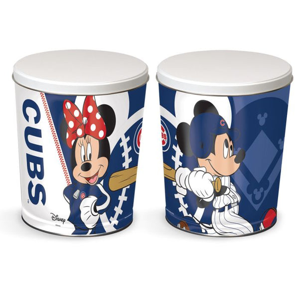 Wholesale-Chicago Cubs / Disney Mickey &amp; Minnie Gift Tin tapered 3 gallon