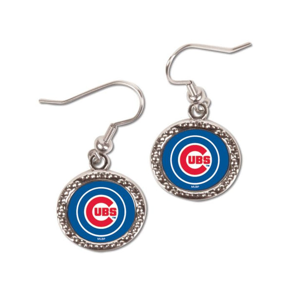 Wholesale-Chicago Cubs Earrings Jewelry Carded Round