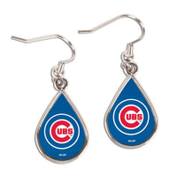 Wholesale-Chicago Cubs Earrings Jewelry Carded Tear Drop