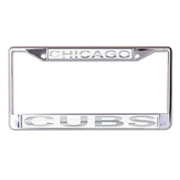 Wholesale-Chicago Cubs FROST Lic Plt Frame S/L Printed