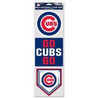 Wholesale-Chicago Cubs Fan Decals 3.75" x 12"