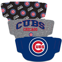 Wholesale-Chicago Cubs Fan Mask Face Cover 3 Pack