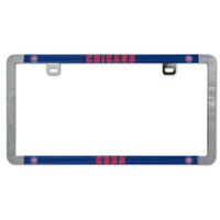 Wholesale-Chicago Cubs Metal Lic. Plate Frame Slim