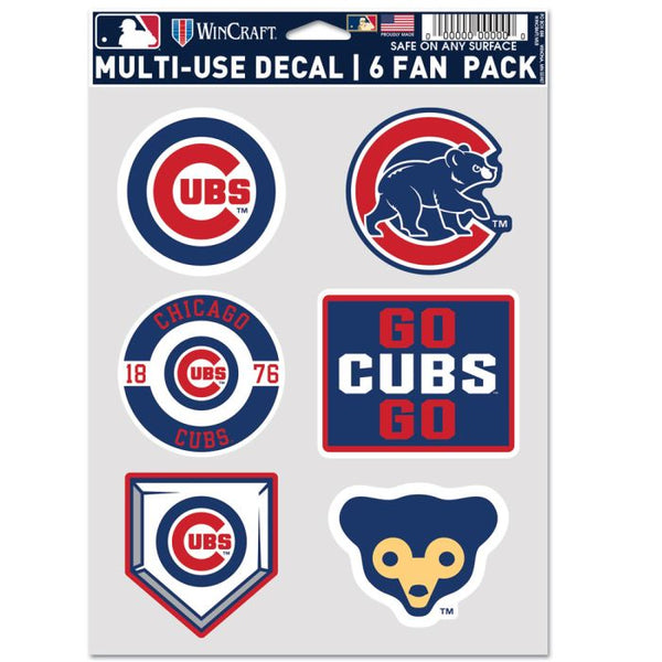 Wholesale-Chicago Cubs Multi Use 6 Fan Pack