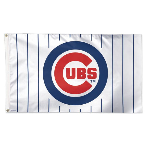 Wholesale-Chicago Cubs Pinstripes Flag - Deluxe 3' X 5'