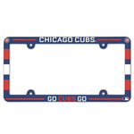 Wholesale-Chicago Cubs SLOGAN Lic Plate Frame Full Color