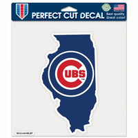 Wholesale-Chicago Cubs STATE Perfect Cut Color Decal 8" x 8"