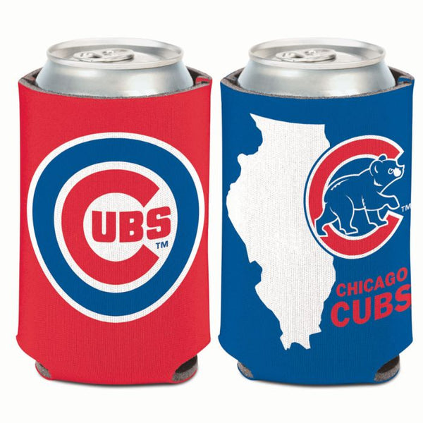 Wholesale-Chicago Cubs STATE SHAPE Can Cooler 12 oz.