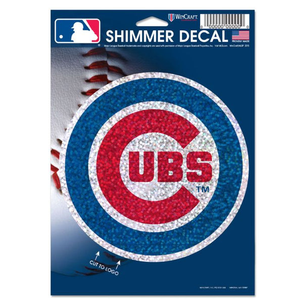 Wholesale-Chicago Cubs Shimmer Decals 5" x 7"