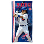 Wholesale-Chicago Cubs Spectra Beach Towel 30" x 60" Seiya Suzuki