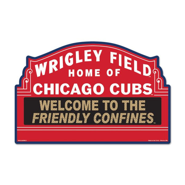 Wholesale-Chicago Cubs Stadium MLB Plastic Sign 11" x 17"