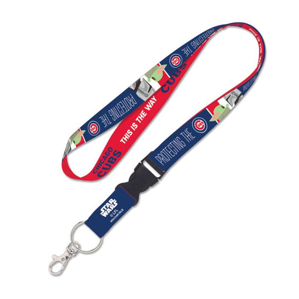 Wholesale-Chicago Cubs / Star Wars Mandalorian Lanyard w/detachable buckle 1"