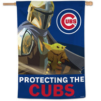 Wholesale-Chicago Cubs / Star Wars Mandalorian Vertical Flag 28" x 40"