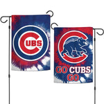 Wholesale-Chicago Cubs Tie Dye Garden Flags 2 sided 12.5" x 18"