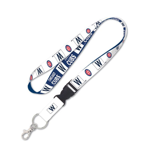 Wholesale-Chicago Cubs "W" Lanyard w/detachable buckle 1"