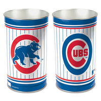 Wholesale-Chicago Cubs Wastebasket - tapered 15"H