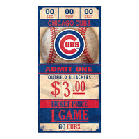 Wholesale-Chicago Cubs Wood Sign 6x12 3/8" thick