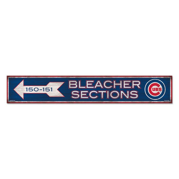 Wholesale-Chicago Cubs Wood Sign 6"x36" 3/8" thick