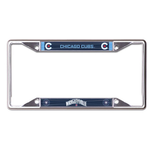 Wholesale-Chicago Cubs city Lic Plt Frame S/S Printed