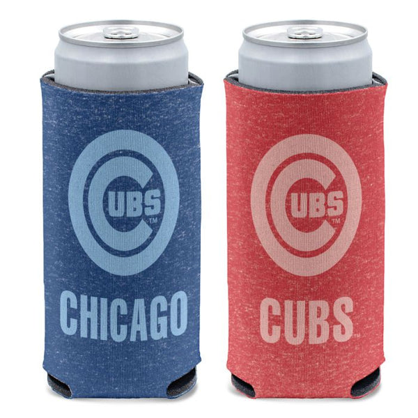 Wholesale-Chicago Cubs colored heather 12 oz Slim Can Cooler
