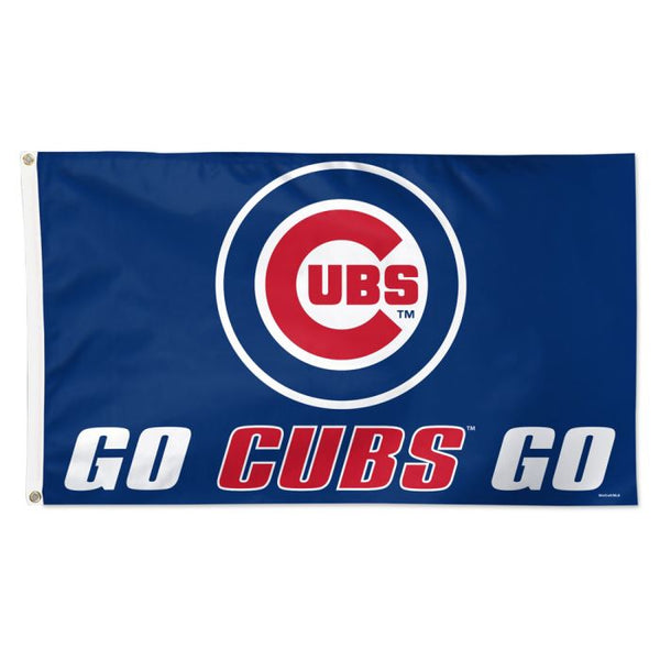 Wholesale-Chicago Cubs slogan Flag - Deluxe 3' X 5'