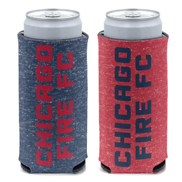 Wholesale-Chicago Fire 12 oz Slim Can Cooler