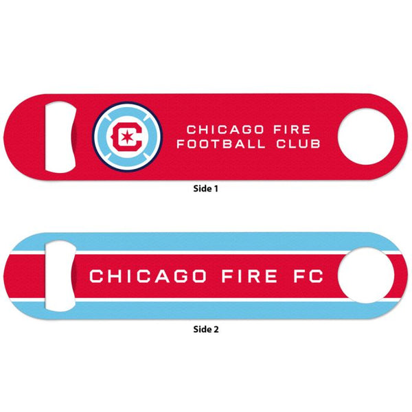 Wholesale-Chicago Fire Metal Bottle Opener 2 Sided
