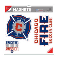 Wholesale-Chicago Fire Vinyl Magnet 11" x 11"